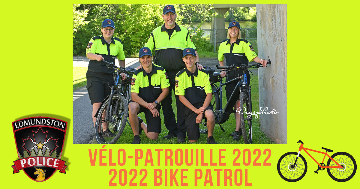 Notre vélo-patrouille 2022!