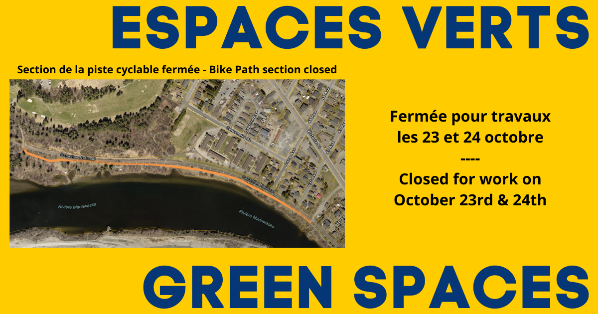 Temporary closure of bike path section for improvement work