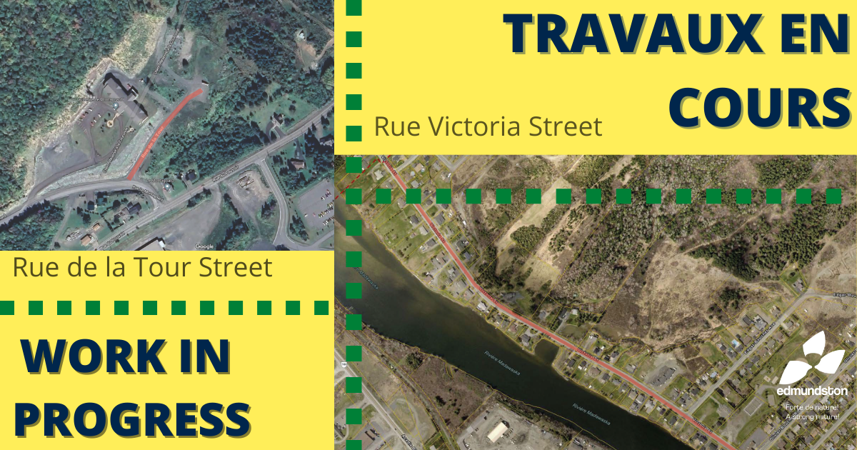 Paving on Victoria and De la Tour Streets on June 27 and 28