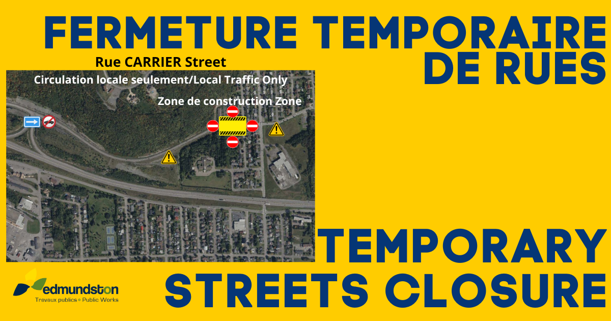 Temporary closure of a section of Carrier Street