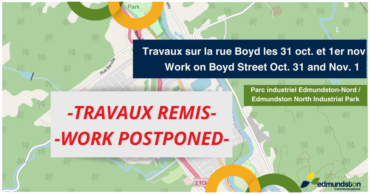 - TRAVAUX REMIS EN 2024 - Fermeture temporaire de la rue Boyd