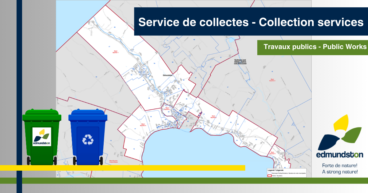 Le calendrier des collectes d’ordures, matières recyclables et spéciales 2024 de la Ville d’Edmundston est maintenant disponible