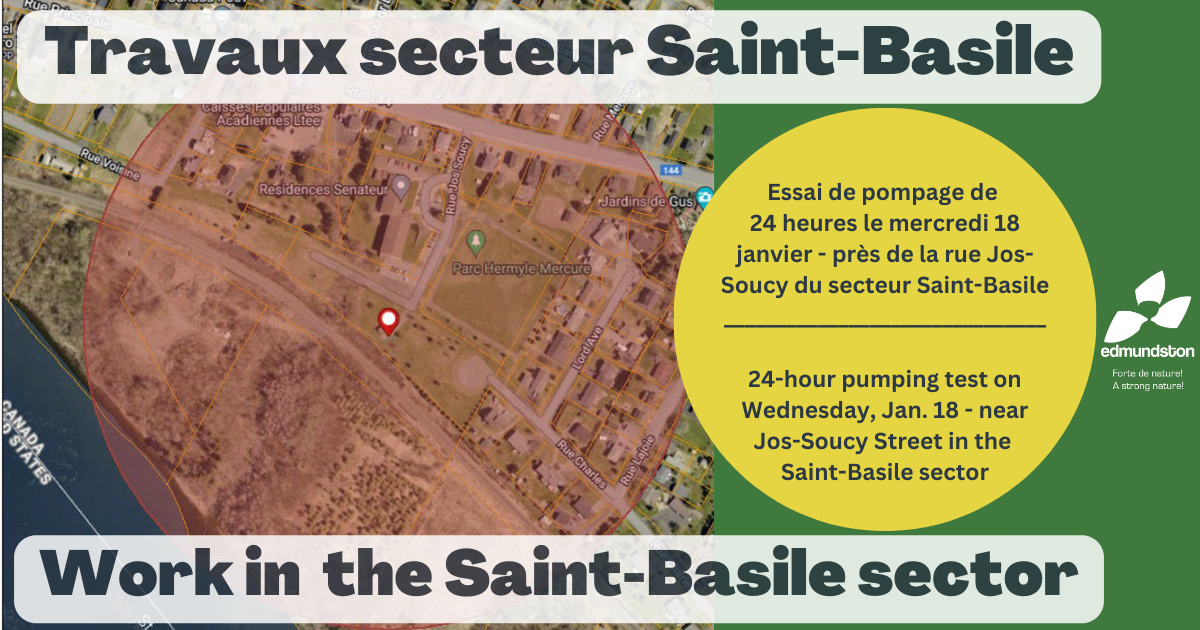 Essai de pompage dans le secteur Saint-Basile: bruits possibles