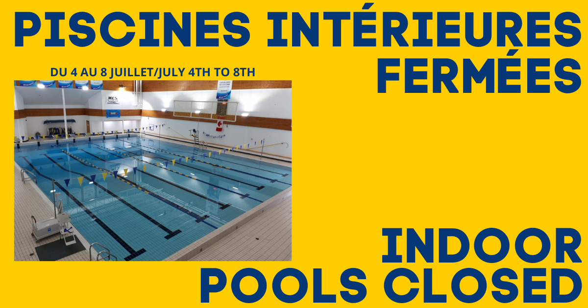 Indoor pools closed temporarily