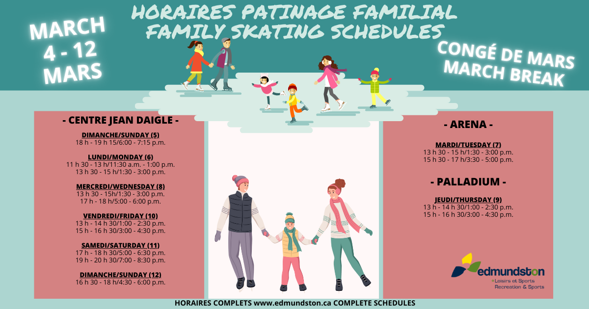 Free family skating during March Break!
