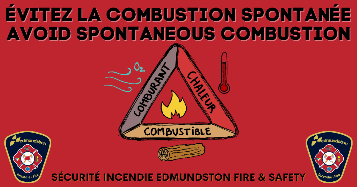 Avoid spontaneous combustion fire risks
