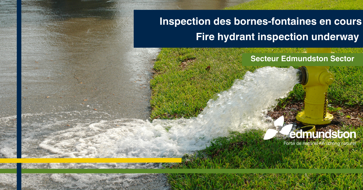 Fire hydrant inspection underway
