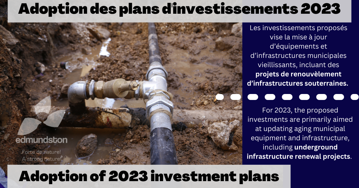 Adoption of 2023 investment plans