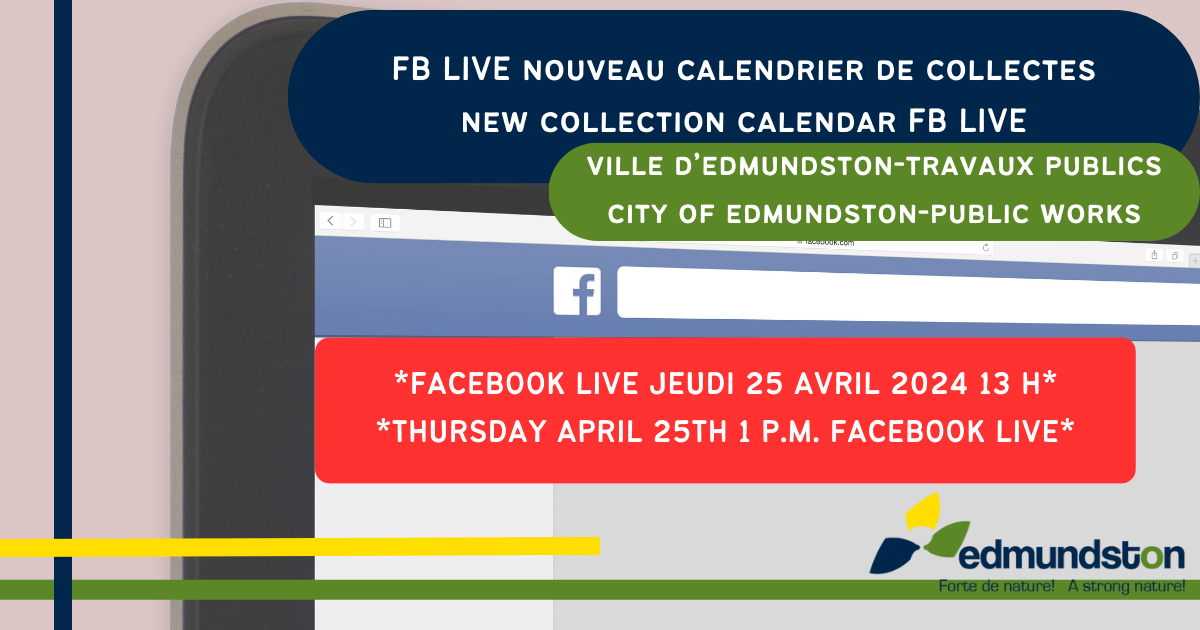 INVITATION TO AN IMPORTANT FACEBOOK LIVE SESSION: New garbage and recycling collections calendar in May 2024