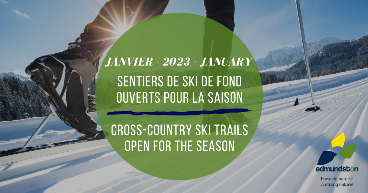Cross country skiing: the trails are open!