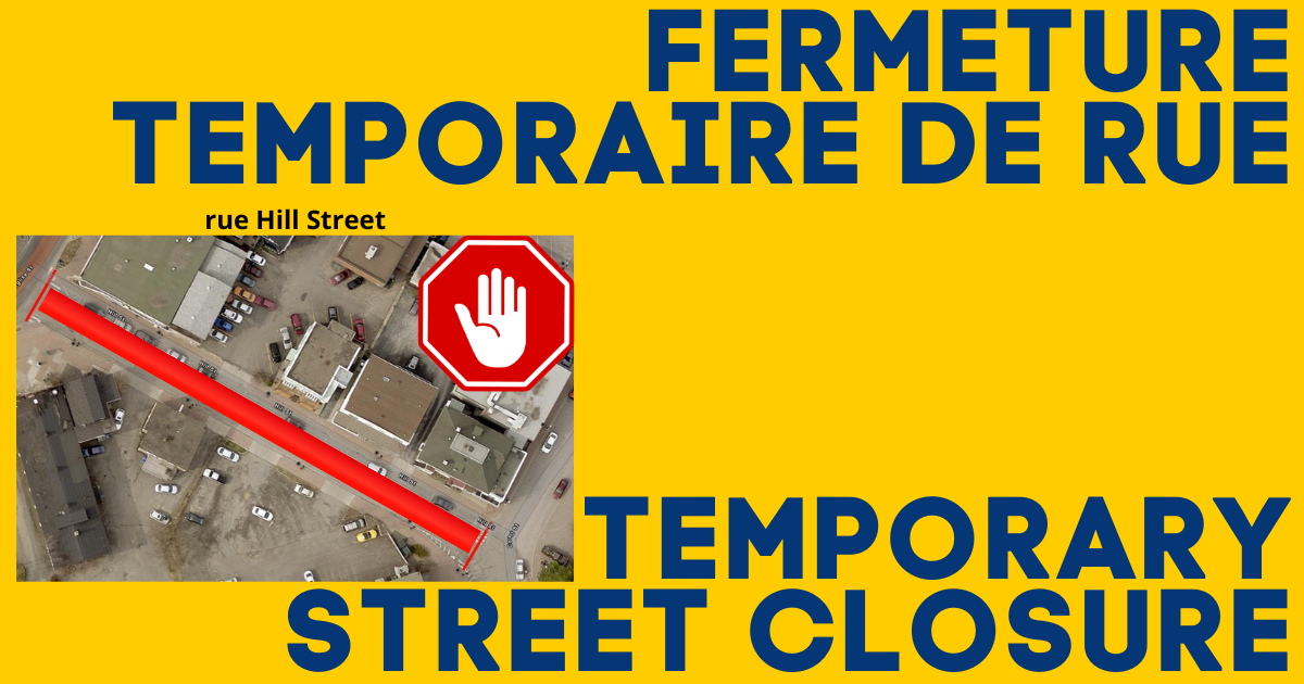 Temporary closure of Hill Street this Thursday May 11th