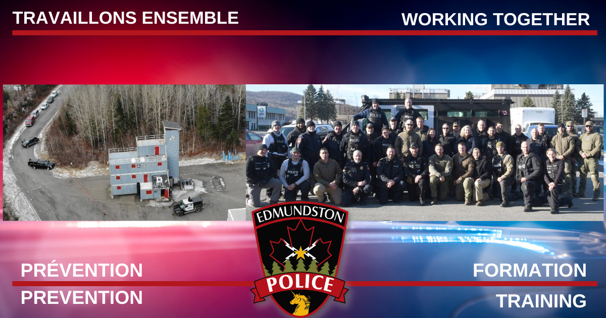 Edmundston and Fredericton Police Forces perfect their collaborative intervention tactics